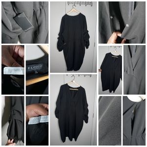Eloquii Black Dress w/ Detailed Arms Size 24